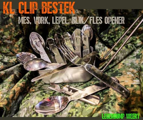 KL originele besteksets & sporken RVS, Titanium, Verzamelen, Militaria | Algemeen, Landmacht, Overige typen, Nederland, Ophalen of Verzenden