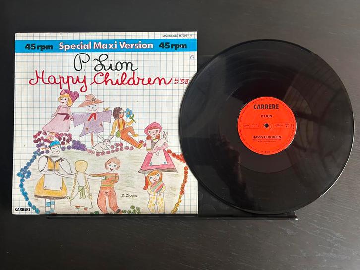 P.Lion - Happy Children Maxisingle 12” ( Rene ), Cd's en Dvd's, Vinyl | Dance en House, Zo goed als nieuw, Disco, 12 inch, Ophalen of Verzenden