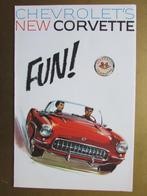 1957 CHEVROLET CORVETTE folder, Engels, Chevrolet, Ophalen of Verzenden, Zo goed als nieuw