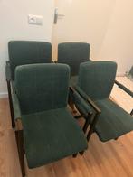 Eetkamer stoelen - groen velvet, Ophalen, Gebruikt, Overige kleuren, Overige materialen