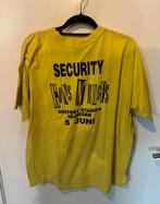 Guns n roses 1993 Rotterdam security shirt geel, Ophalen of Verzenden, Zo goed als nieuw, Geel