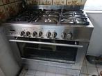 Professioneel rvs horeca  6-pits gasfornuis met oven, Witgoed en Apparatuur, Fornuizen, Ophalen, Gebruikt, 60 cm of meer, Gas
