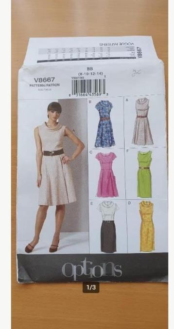Vogue patroon V 8667 - Options beschikbaar voor biedingen