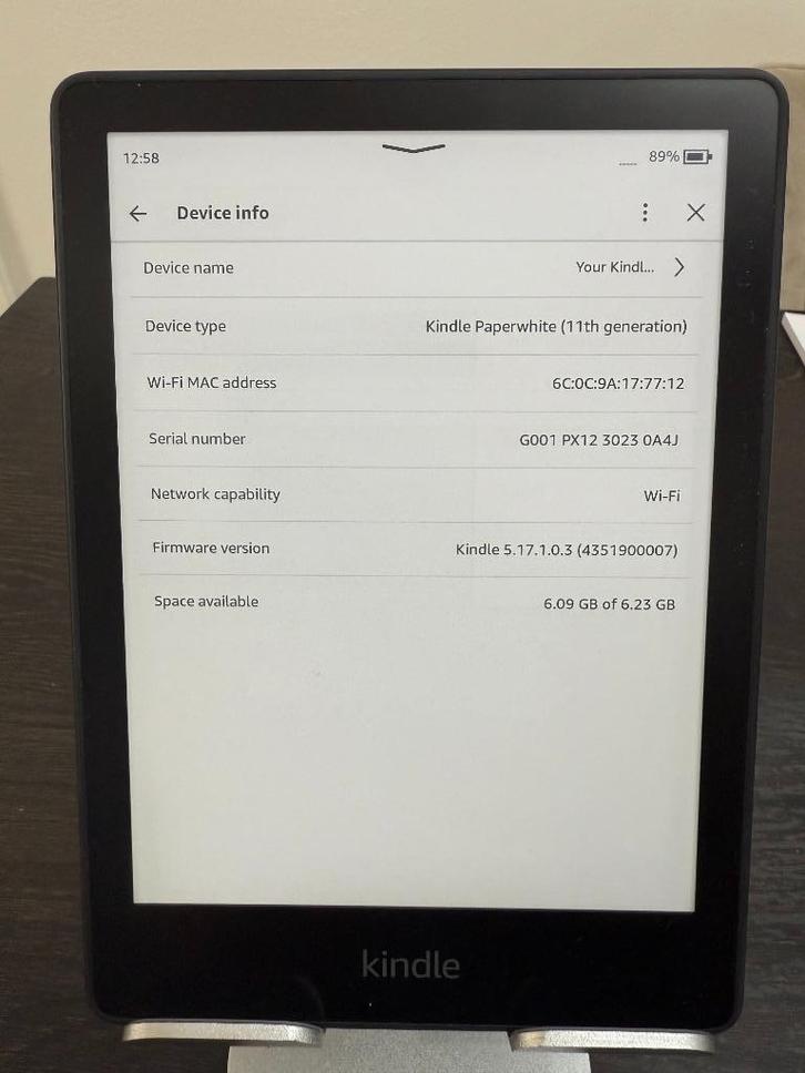 E-Reader Amazon Kindle Paperwhite 11.gen. 8gb Black 2, Computers en Software, E-readers, Gebruikt, 7 inch, 8 GB, Touchscreen, Waterbestendig
