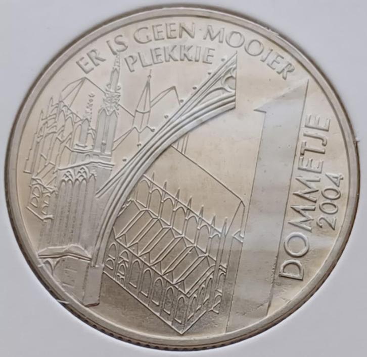 Utrecht 1 Dommetje 2004 - "er is geen mooier plekkie", Postzegels en Munten, Penningen en Medailles, Overige materialen, Nederland