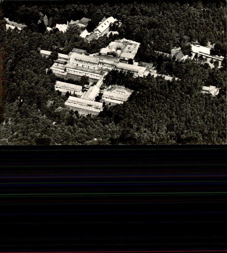 Soest Sanatorium Zonnegloren KLM Luchtfoto, Verzamelen, Ansichtkaarten | Nederland, Ongelopen, Utrecht, 1940 tot 1960, Ophalen of Verzenden