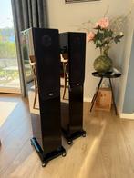 Elac FS 247 hoogglans zwart incl. Soundcare SuperSpikes, Zo goed als nieuw, 120 watt of meer, Front, Rear of Stereo speakers, Ophalen