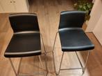 2x Glenn Ikea Barkrukken zwart, Huis en Inrichting, Barkrukken, Ophalen, 60 tot 90 cm, Zo goed als nieuw, Metaal