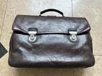 Spalding & Bros leren aktetas, Sieraden, Tassen en Uiterlijk, Tassen | Schooltassen, Bruin, Verzenden, Aktetas of Boekentas, 40 tot 50 cm