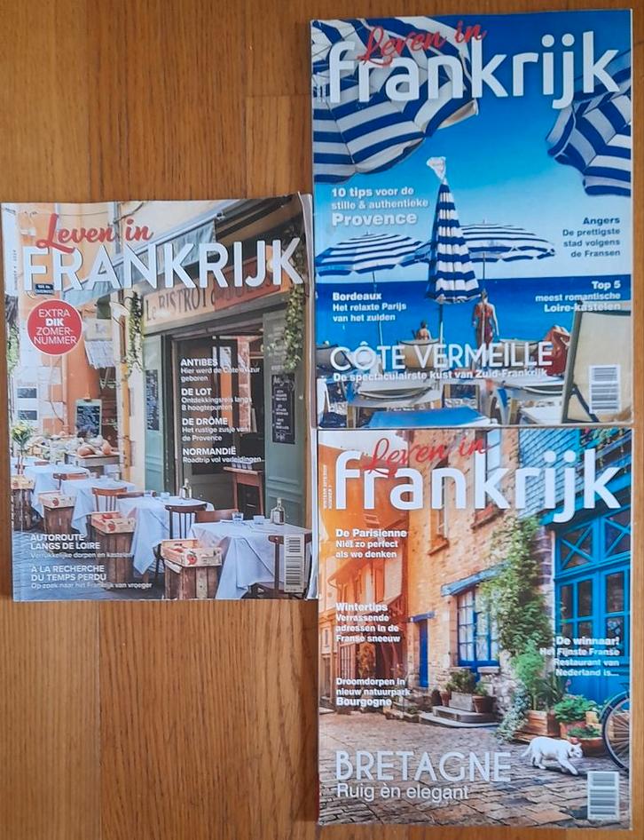 3 stuks Leven In Frankrijk, Boeken, Tijdschriften en Kranten, Gelezen, Sport en Vrije tijd, Ophalen of Verzenden