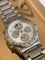 Seiko Moonphase Chronograph 7T36-6A10, Sieraden, Tassen en Uiterlijk, Horloges | Heren, Seiko, Gebruikt, Staal, Polshorloge