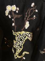 Stoer zwart jasje met borduursels en glitter, Kleding | Dames, Ophalen of Verzenden, Zo goed als nieuw, Zwart, Jasje