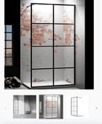 Douchewand – 90 x 200 cm - Mat Zwart – Nano Coating, Ophalen, Nieuw, Met douche