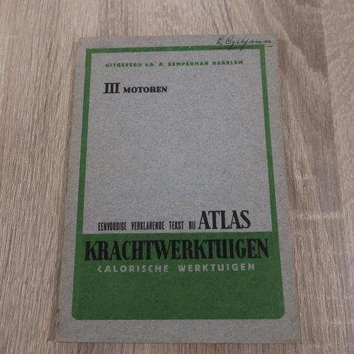 Motoren tekst Atlas Krachtwerktuigen Calorische werktuigen, Boeken, Techniek, Gelezen, Ophalen of Verzenden