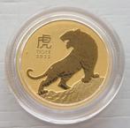 Gouden 1/10 Lunar 3 Series Tyger 2022., Postzegels en Munten, Munten | Oceanië, Goud, Ophalen of Verzenden