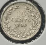10 cent 1890, Koning Willem III, Zilver, Ophalen of Verzenden, 10 cent