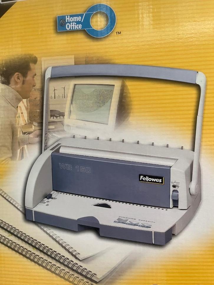 Wire binding machine Inbindmachine Fellowes wb 150 met wires, Diversen, Bureau-accessoires, Nieuw, Ophalen