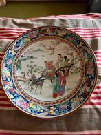 Chinese antiek wandbord Famile Rose, Antiek en Kunst, Ophalen of Verzenden