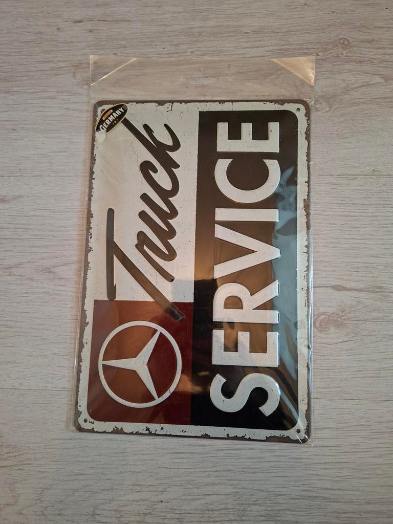 Mercedes-Benz Truck Service Metalen Bord, Ophalen of Verzenden, Gebruikt