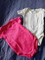 2x romper korte mouw. Maat 62, Kinderen en Baby's, Babykleding | Maat 62, Ophalen of Verzenden, Zo goed als nieuw, Meisje, Nacht- of Onderkleding