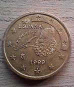 Spaanse 50 cent 1999 - Cervantes, Postzegels en Munten, Munten | Europa | Euromunten, Ophalen of Verzenden, Spanje, 50 cent, Losse munt