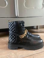 Zwarte leren boots/ laarsjes mt 38 nieuw in doos, Meisje, Nieuw, Ophalen of Verzenden, Laarzen