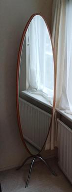 Passpiegel ovaal, vrijstaand, Huis en Inrichting, Woonaccessoires | Spiegels, Ophalen, Minder dan 50 cm, Gebruikt, 150 tot 200 cm