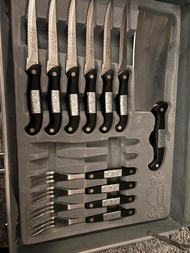 Professionele Messen Set in Koffer, Antiek en Kunst, Antiek | Bestek, Ophalen