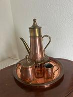Koperen Koffieservies met Rechaud, Ophalen of Verzenden