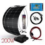 Flexibel Zonnepaneel Set 200W Met Victron Laadregelaar, Ophalen of Verzenden, Nieuw