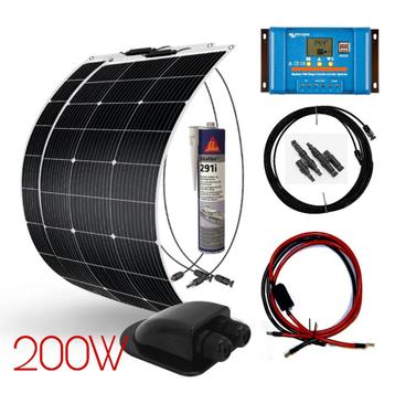 Flexibel Zonnepaneel Set 200W Met Victron Laadregelaar beschikbaar voor biedingen