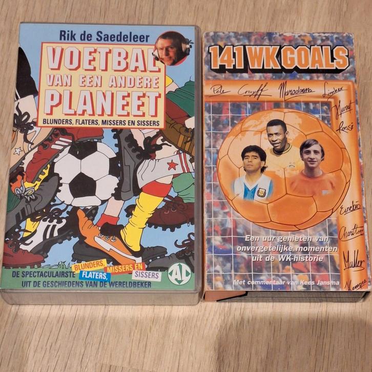 Voetbal Videobanden - Rik de Saedeleer & WK Goals, Cd's en Dvd's, Dvd's | Sport en Fitness, Gebruikt, Documentaire, Voetbal, Alle leeftijden