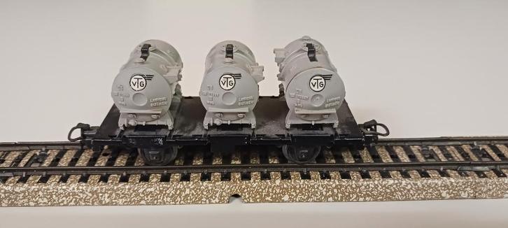 Marklin 4520: Containerwagons DB/VTG, Hobby en Vrije tijd, Modeltreinen | H0, Gebruikt, Wagon, Wisselstroom, Märklin, Ophalen of Verzenden