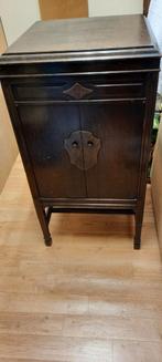 Antieke opwindbare grammafoon 1904 His Master voice+ 45 pla, Ophalen