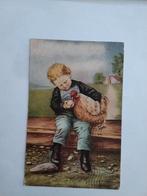 JONGEN. MET. KIP, Ophalen of Verzenden, Voor 1920, Kinderen
