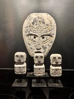 Indiase beeldjes op statief & masker, Antiek en Kunst, Ophalen of Verzenden