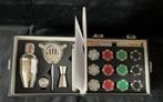 Draagbare koffer cocktail set / poker set en Bacardi stirrer, Verzenden, Nieuw, Gebruiksvoorwerp