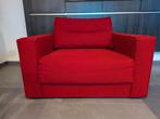 Rode loveseat in hele nette staat, Huis en Inrichting, Fauteuils, Ophalen, Gebruikt