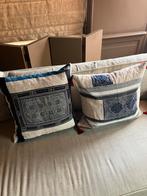 Antieke Laos Kussens - Set van 2, Ophalen of Verzenden, Nieuw, Vierkant