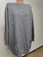Grijs gemêleerde trui glits and glam xl dunne mooie trui, Ophalen of Verzenden, Zo goed als nieuw, Maat 46/48 (XL) of groter, Grijs