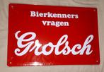 Grolsch Origineel 20x30 cm Reclamebord, Verzamelen, Biermerken, Ophalen of Verzenden, Nieuw, Reclamebord, Plaat of Schild, Grolsch