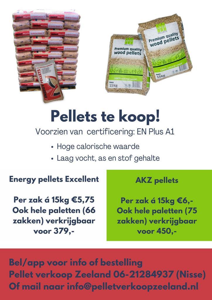 Pellets , hoogwaardige houtpellets te koop!, Tuin en Terras, Haardhout, Blokken, Overige houtsoorten, 6 m³ of meer, Ophalen