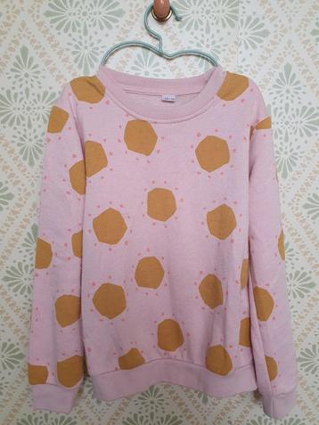 Meisjes sweater trui met print 122-128  beschikbaar voor biedingen