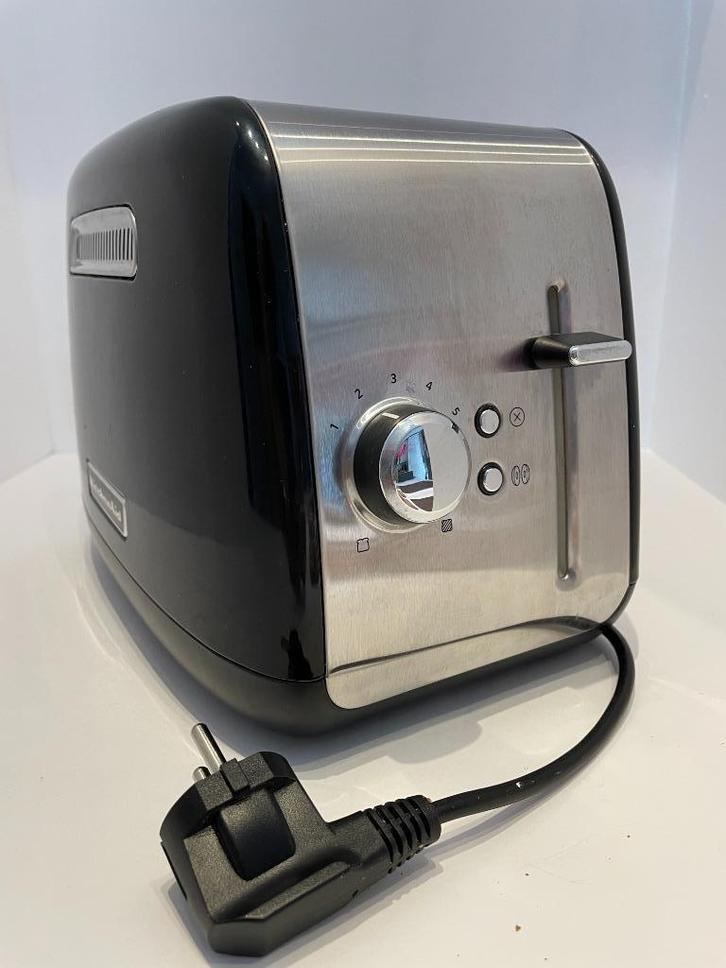 Kitchen Aid Toaster Broodrooster Silver 5KMT2115, Witgoed en Apparatuur, Broodroosters, Gebruikt, Uitneembare kruimellade, Ophalen of Verzenden