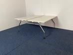 1 x Bench bureau Vitra Ad Hoc, 180 x 166 cm. - wit / chroom, Gebruikt, Ophalen, Bureau