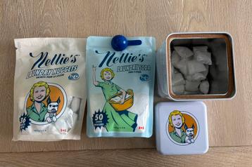 Nellie’s wasmiddel waspoeder en pods, 106 wasjes beschikbaar voor biedingen