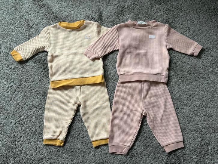 Feetje Wafel Pyjama Set - 2 Stuks mt 68 en 62, Kinderen en Baby's, Babykleding | Baby-kledingpakketten, Zo goed als nieuw, Overige maten
