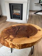 Unieke boomstam salontafel, Ophalen, Rond, 50 tot 100 cm, Zo goed als nieuw