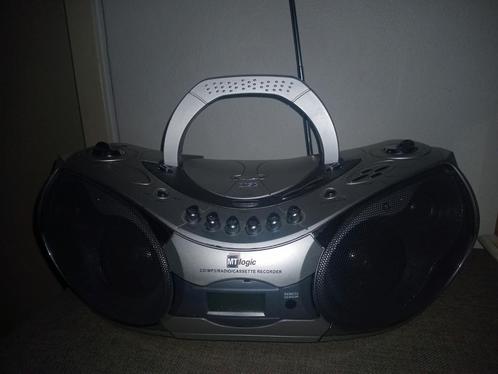 Vintage MT Logic CD-552 Audio System, cassette, CD en MP3, Audio, Tv en Foto, Radio's, Gebruikt, Overige typen, Met cd-speler
