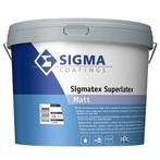 Muurverf Lichtblauw - Sigma primer + latex totaal 15L (70m2), Doe-het-zelf en Verbouw, Verf, Beits en Lak, Blauw, Ophalen of Verzenden